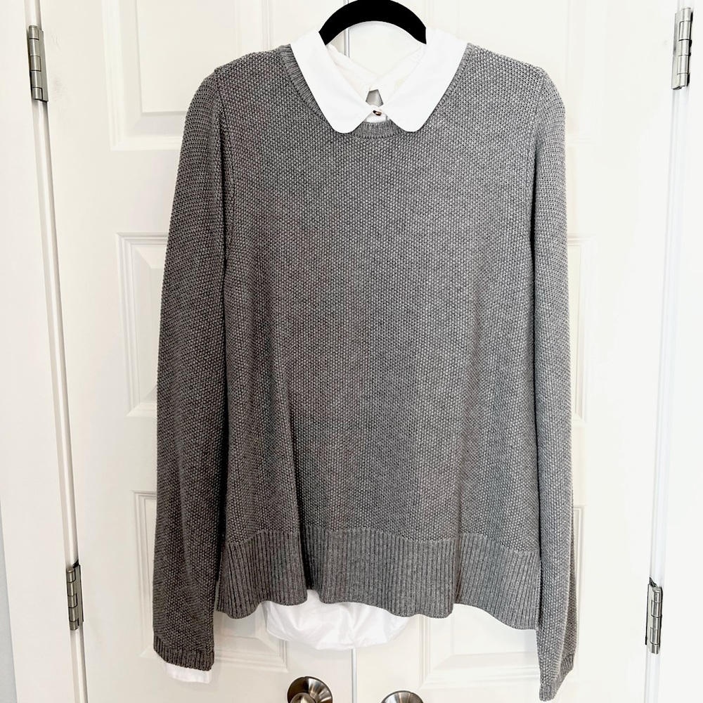 Beautiful seraphine layered sweater blouse maternity and nursing!